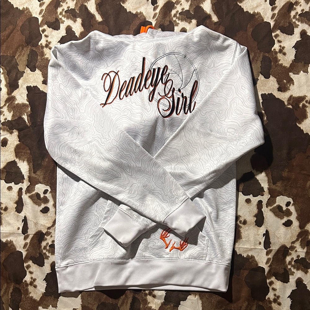 Deadeye Girl White Sweatshirt L